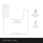 200 Warm White LED Outdoor Battery Fairy Lights On Green Cable