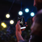 20m 40 LED Twinkly Smart App Controlled Festoon Lights Amber & White