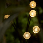 4 Pacific Wavy Bubble Solar Stake Lights