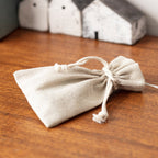 Linen Drawstring Battery Box Bag
