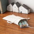 Linen Drawstring Battery Box Bag