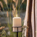 Adjustable Outdoor Candle Stake with TruGlow® Pillar Candle
