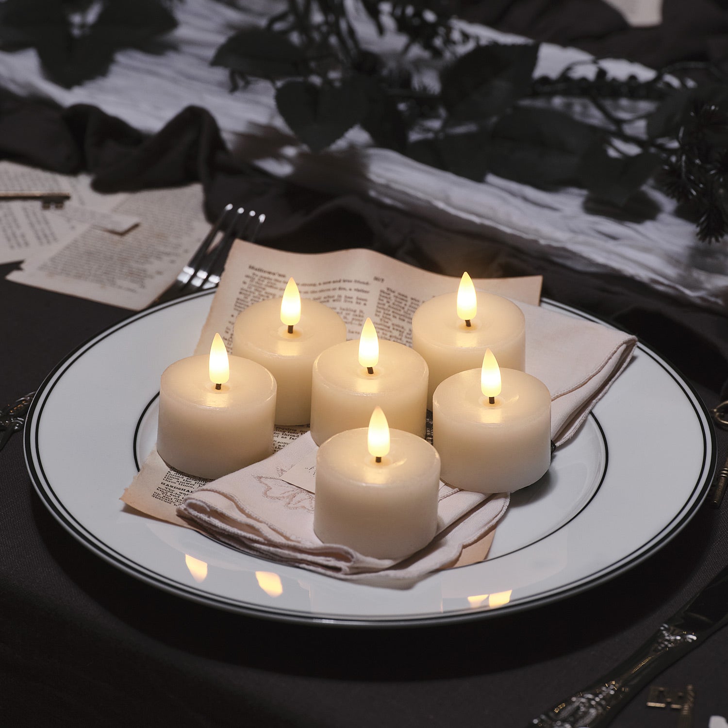 6 Ivory TruGlow® LED Mini Votive Candles
