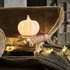 Mini Light Up Ceramic Pumpkin Trio