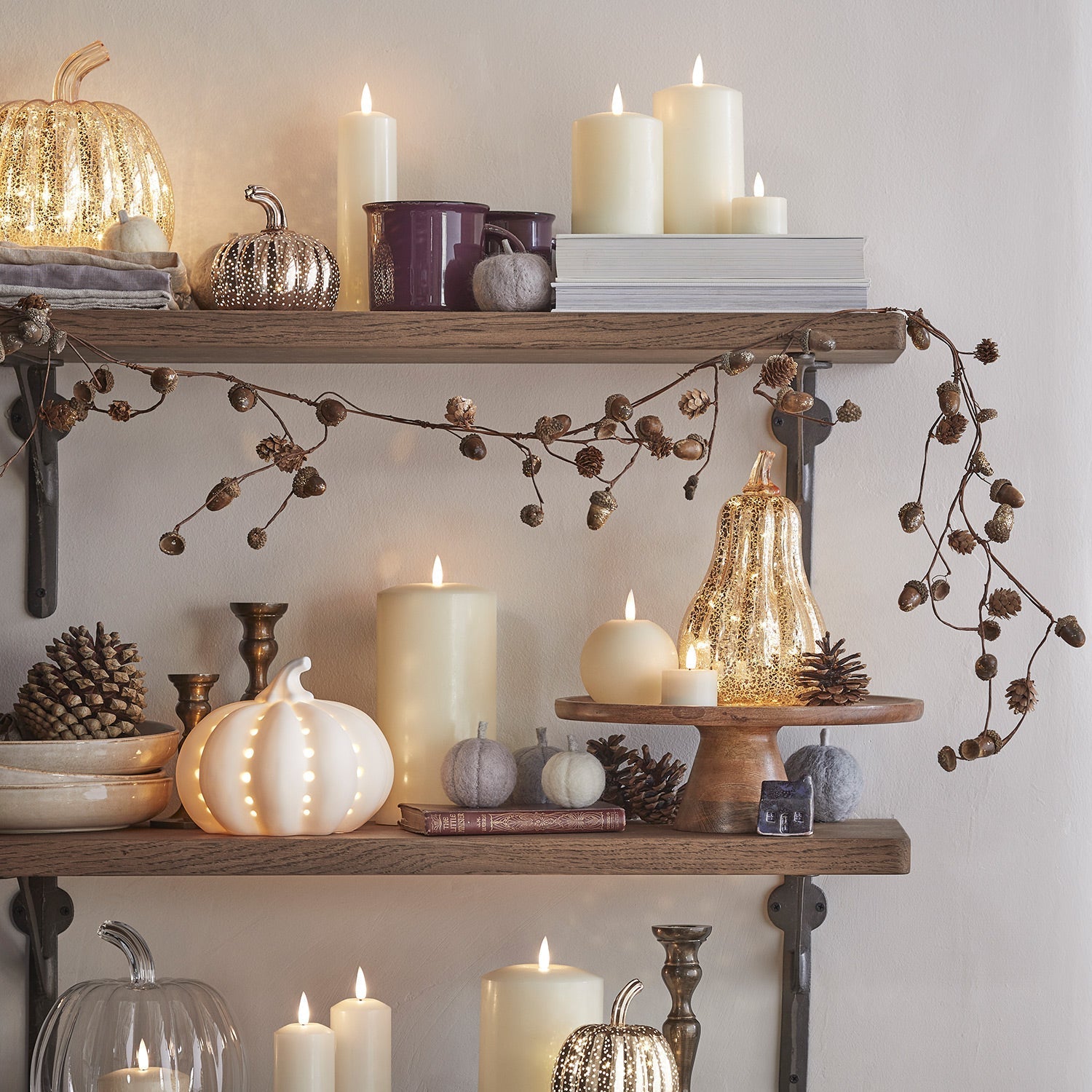 Ceramic Pumpkin Light