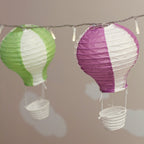 5 Pastel Hot Air Balloon Fairy Light Lanterns