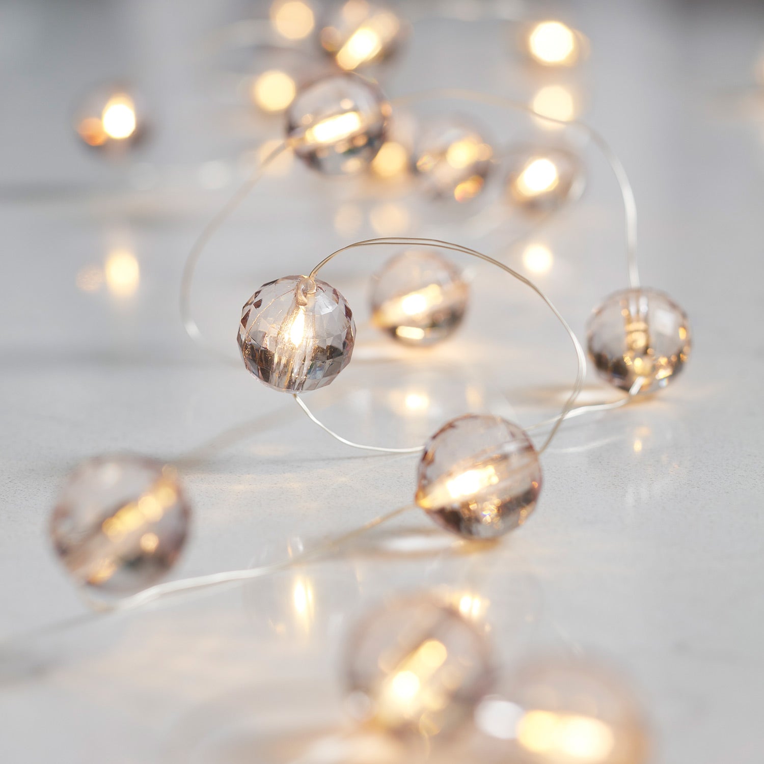 20 Warm White Bead Micro Fairy Lights