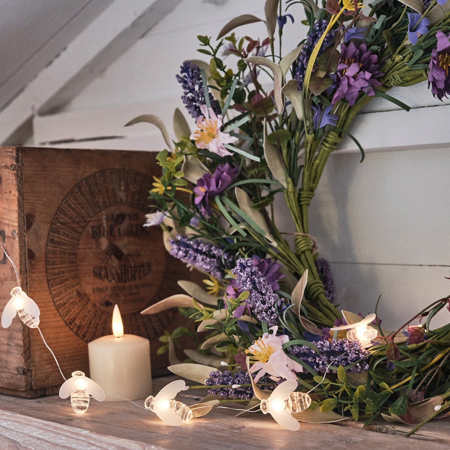 20 Bee Outdoor Micro Fairy Lights