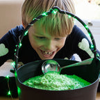 20 Green LED Micro Battery Fairy Lights