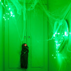 20 Green LED Micro Battery Fairy Lights