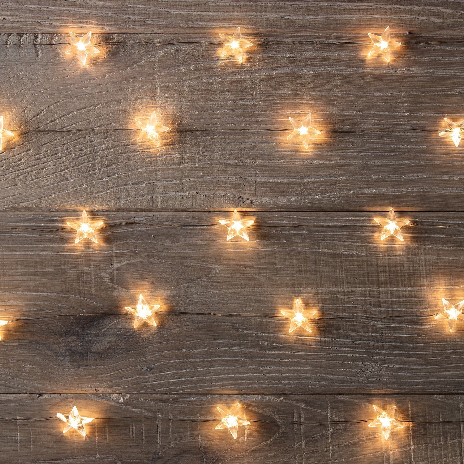 50 Warm White Star Micro Fairy Lights