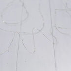 50 White LED Micro Battery Outdoor Fairy Lights