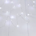50 White LED Micro Battery Outdoor Fairy Lights