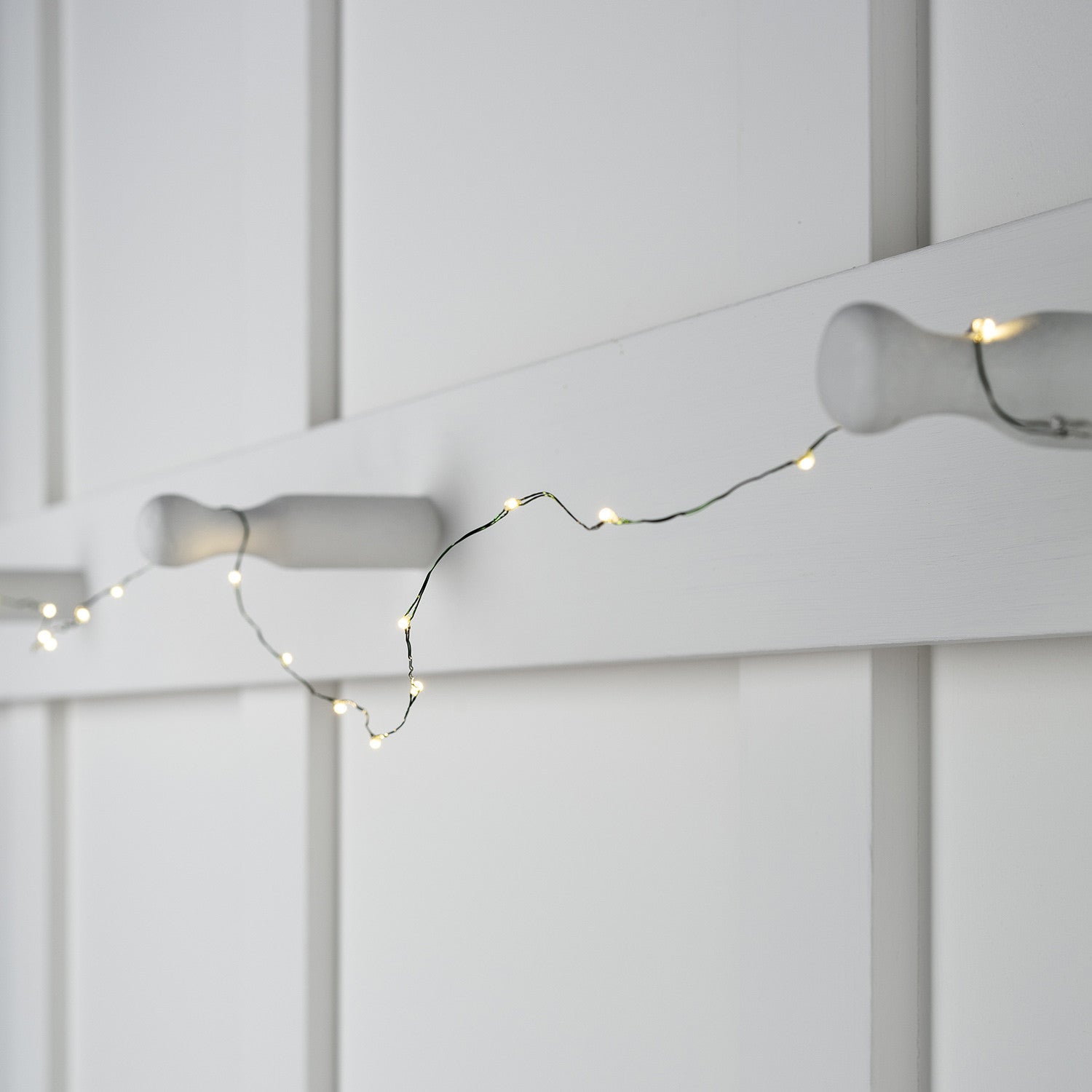 50 Warm White LED Green Micro Fairy Lights