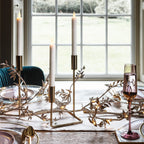 2 Ivory LED Taper Candles