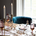 2 Ivory LED Taper Candles