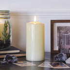 15cm TruGlow® Ivory LED Pillar Candle with Remote Control