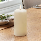 15cm TruGlow® Ivory LED Pillar Candle with Remote Control