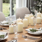 15cm TruGlow® Ivory LED Pillar Candle with Remote Control