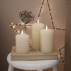 15cm TruGlow® Ivory LED Pillar Candle with Remote Control