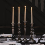 4 Ivory TruGlow® LED Taper Candles with Remote Control