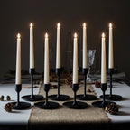 8 TruGlow® Ivory LED Taper Candles with Remote Control