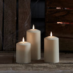 TruGlow® Waterproof Outdoor Candle Trio