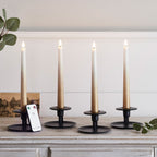 4 Bronze Ombre  TruGlow® Remote Control LED Taper Candles