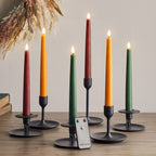 6 TruGlow® Autumnal Remote Controlled LED Taper Candles