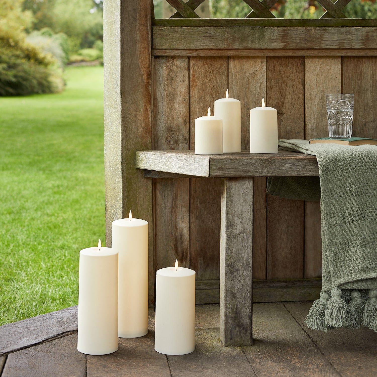 6 TruGlow® Waterproof Outdoor Candles