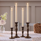 4 Rechargeable TruGlow® Taper Candles