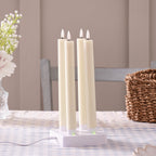 4 Rechargeable TruGlow® Taper Candles