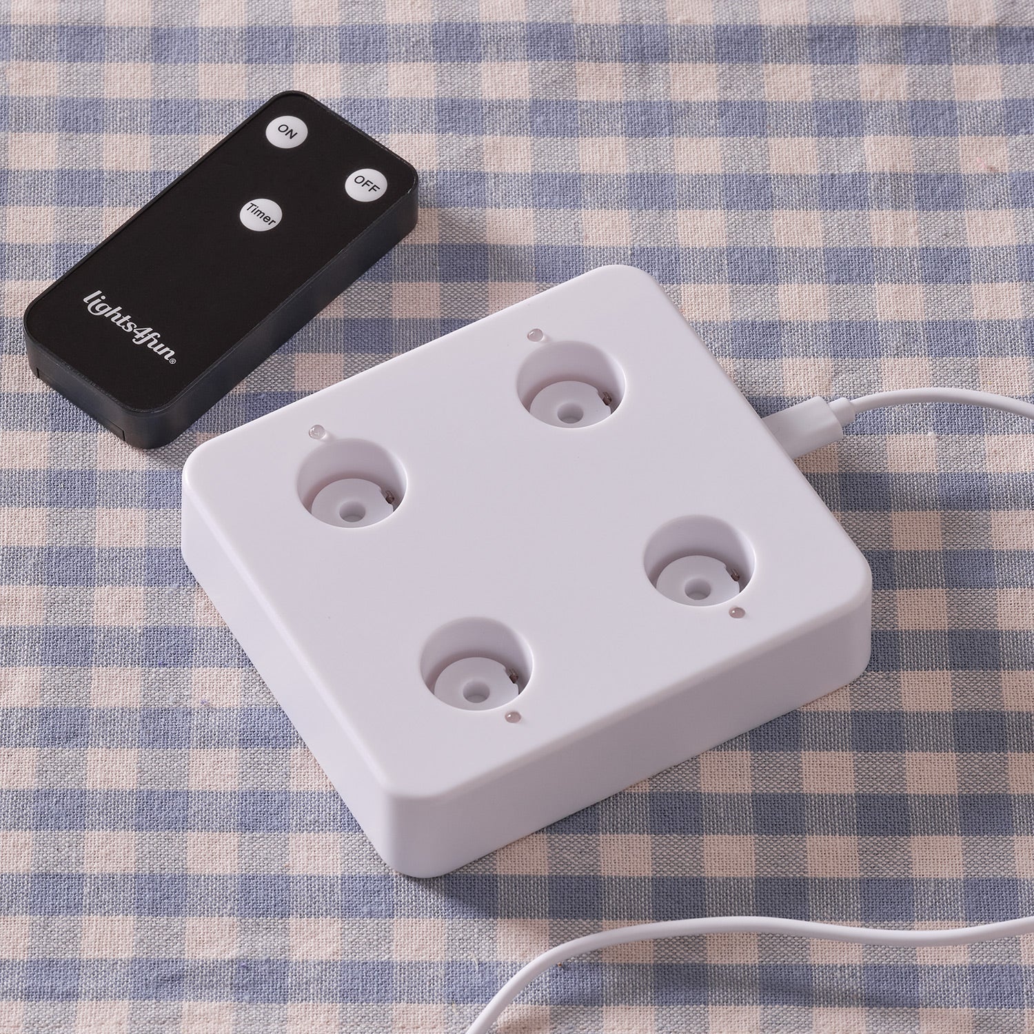 4 Rechargeable TruGlow® Taper Candles