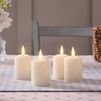 4 Rechargeable TruGlow® Votive Candles