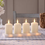 4 Rechargeable TruGlow® Votive Candles