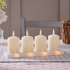 4 Rechargeable TruGlow® Votive Candles