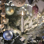 10 Silver TruGlow® LED Christmas Candle Clips with Remote Control