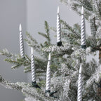 10 Silver TruGlow® LED Christmas Candle Clips with Remote Control