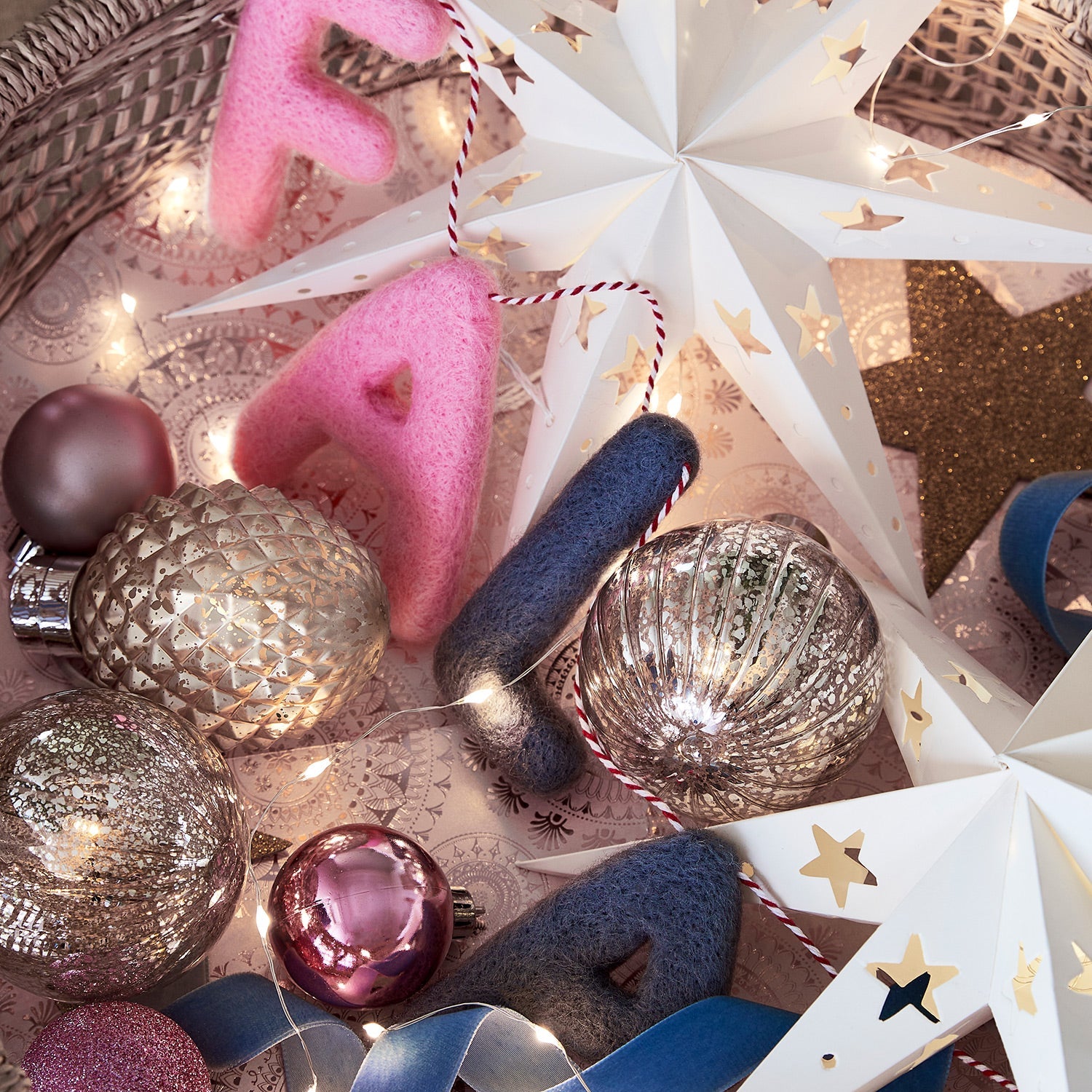 Paper Star Decoration Trio