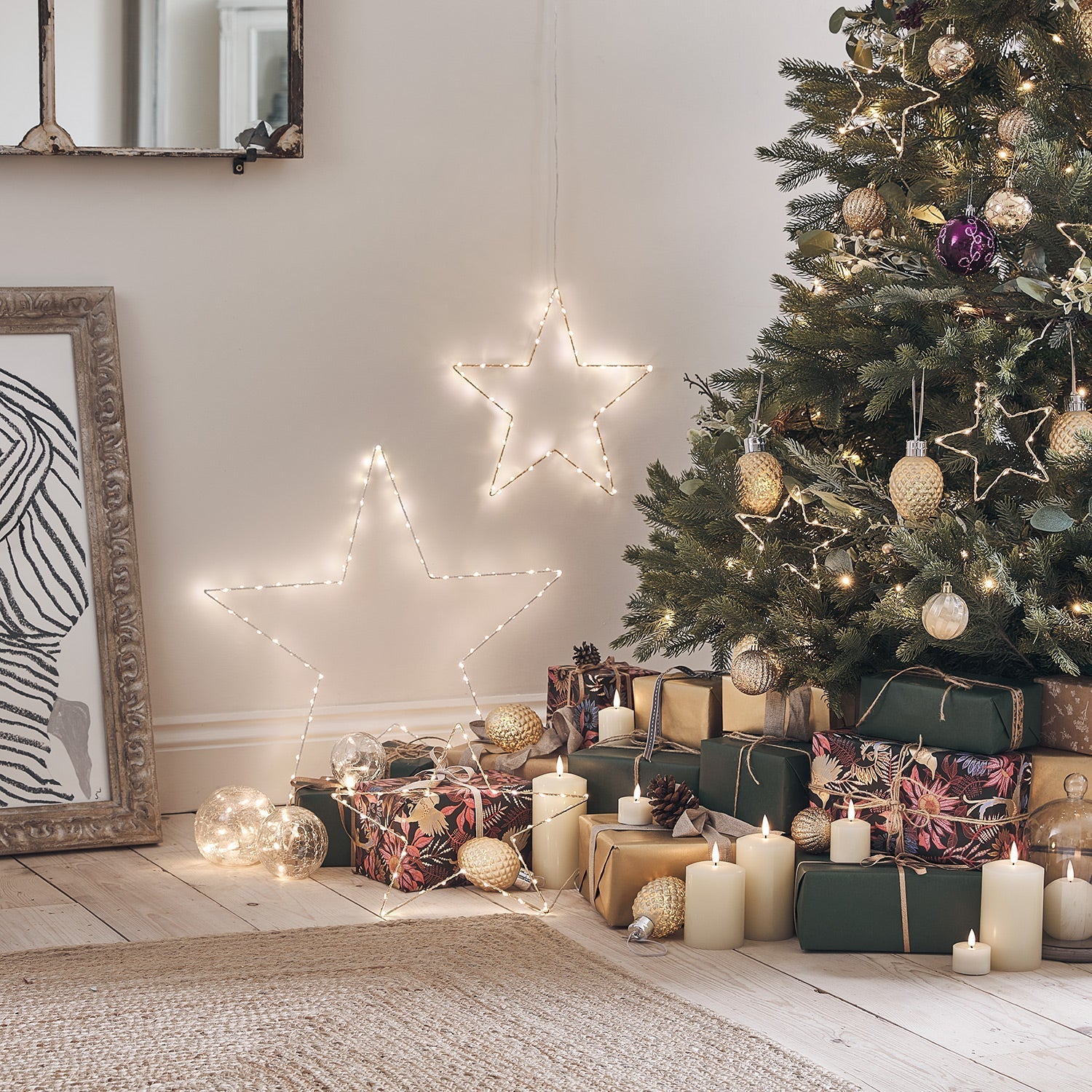 3 Clear Glass Fairy Light Orbs