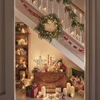 1.5m Pre Lit Red Berry Christmas Garland