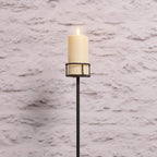 Adjustable Outdoor Candle Stake with TruGlow® Pillar Candle