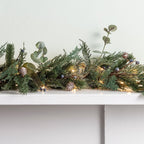 2m Pre Lit Berry and Pinecone Garland