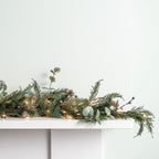 2m Pre Lit Berry and Pinecone Garland