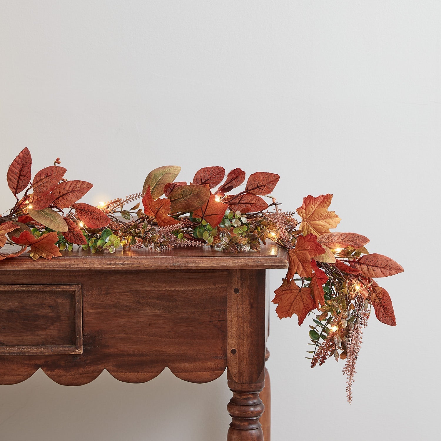 2m Maple Leaf Autumn Garland Micro Light Bundle