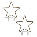 2 Willow Star Stake Lights