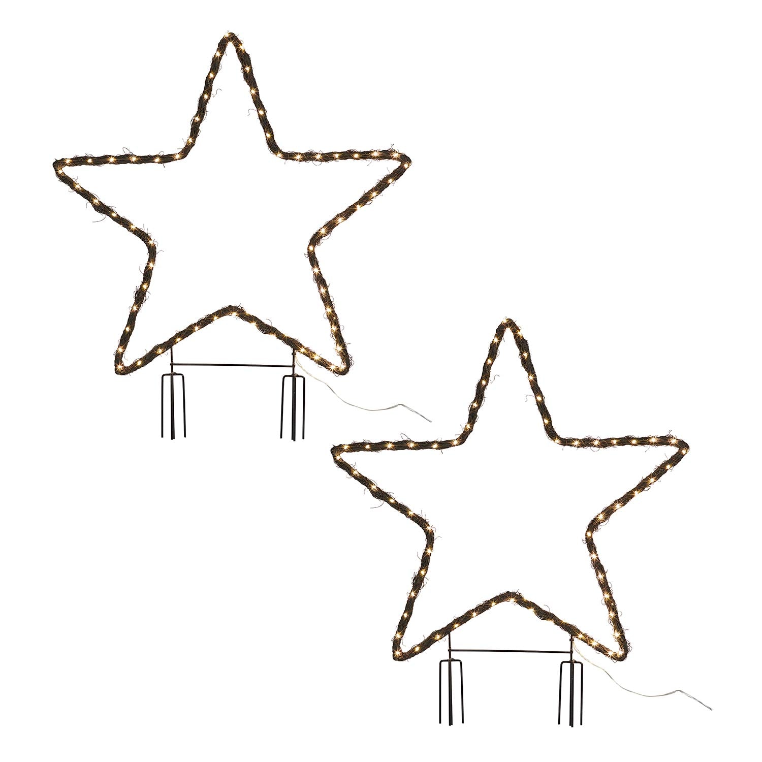 2 Willow Star Stake Lights