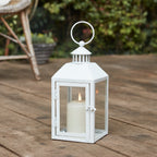 Perth White Garden Lantern Trio with TruGlow® Candles