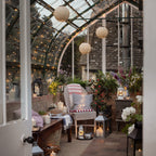 Hayle Large Metal Outdoor Lantern with TruGlow® Candle Trio