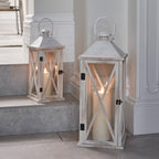 Folkestone Wooden Lantern Duo with TruGlow® Candles